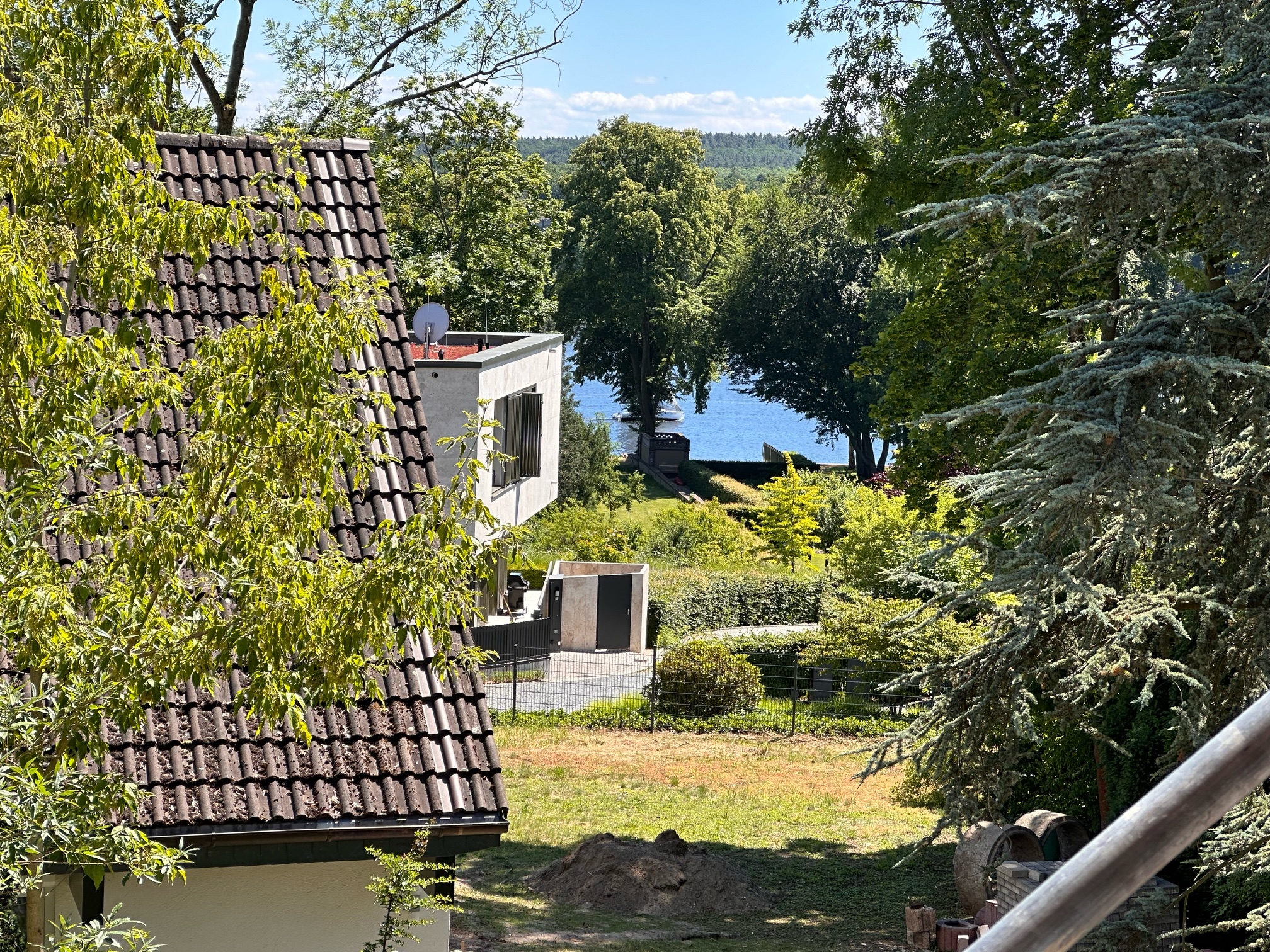 Wasserblick vom Grundstück