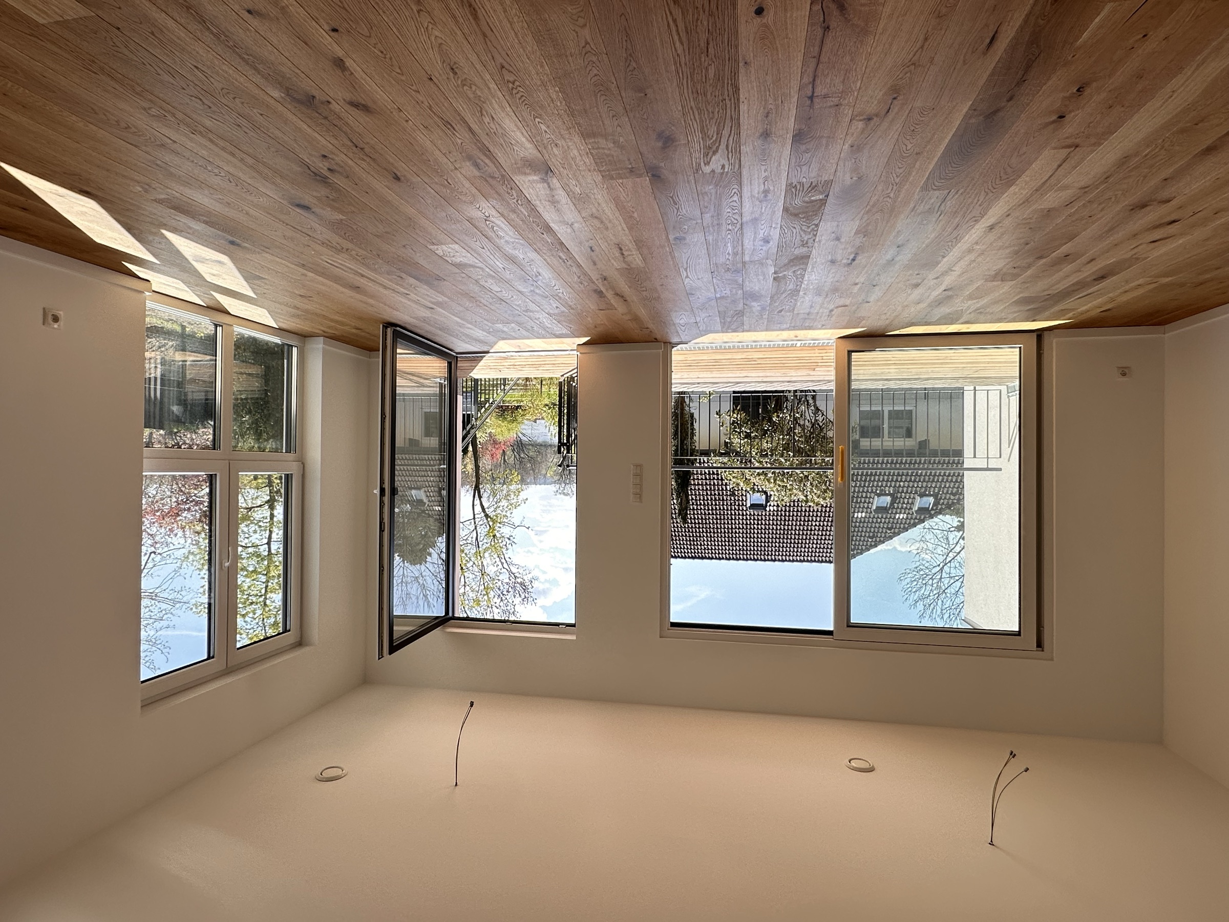 Neubau Doppelhaushälfte Berlin-Kladow — Außenansicht am Wannsee