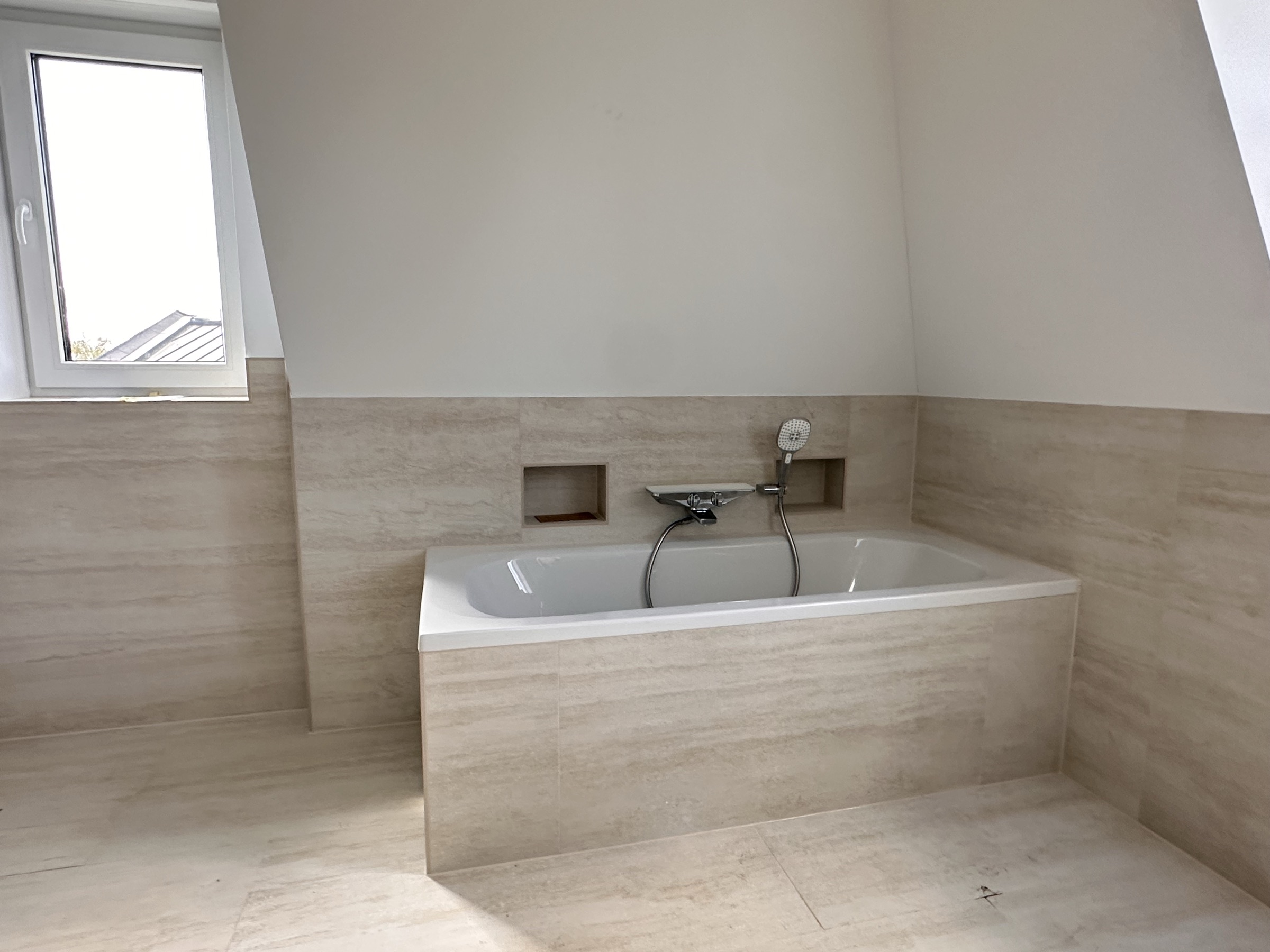 Neubau Doppelhaushälfte Berlin-Kladow — Außenansicht am Wannsee