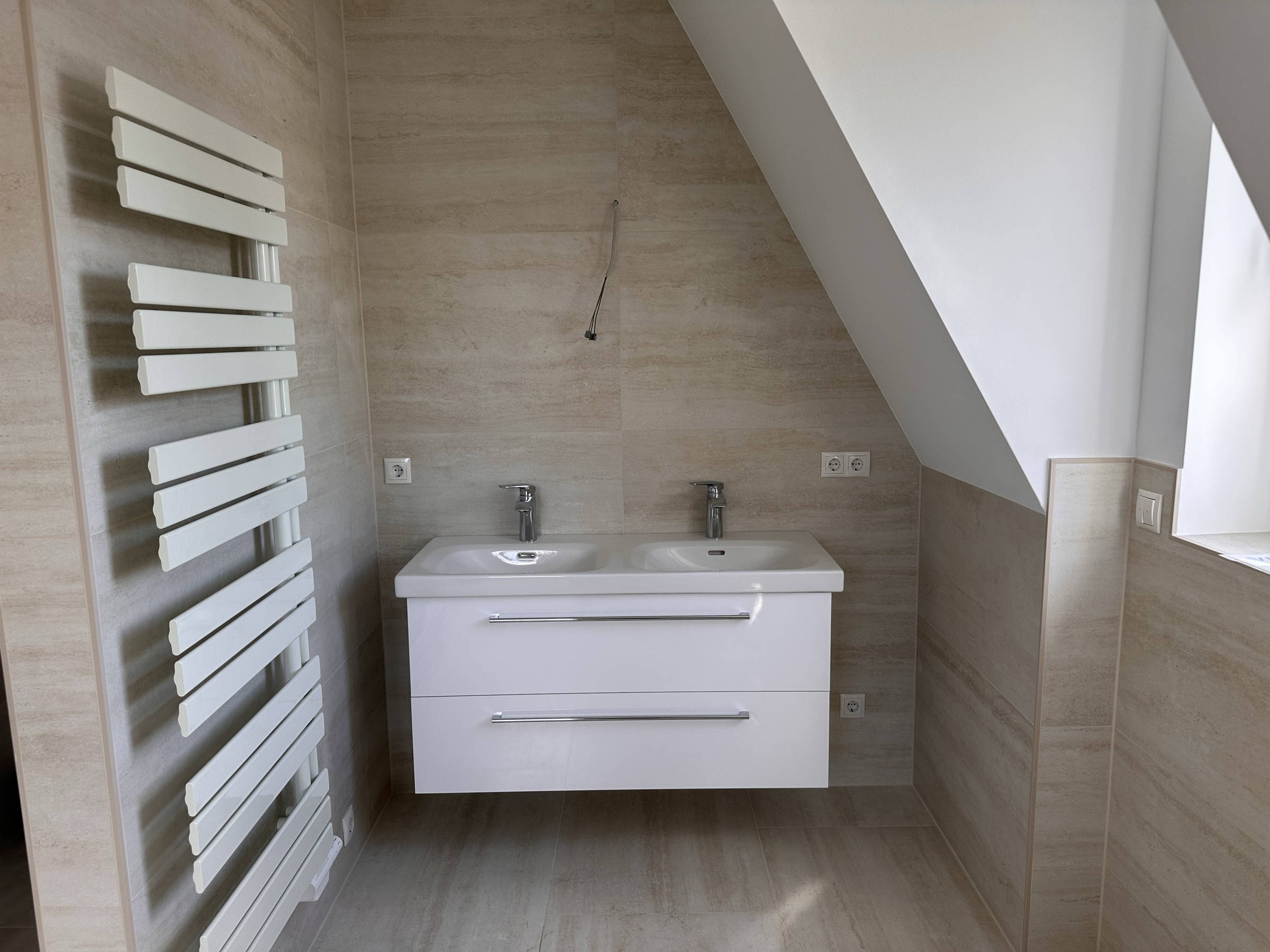 Neubau Doppelhaushälfte Berlin-Kladow — Außenansicht am Wannsee